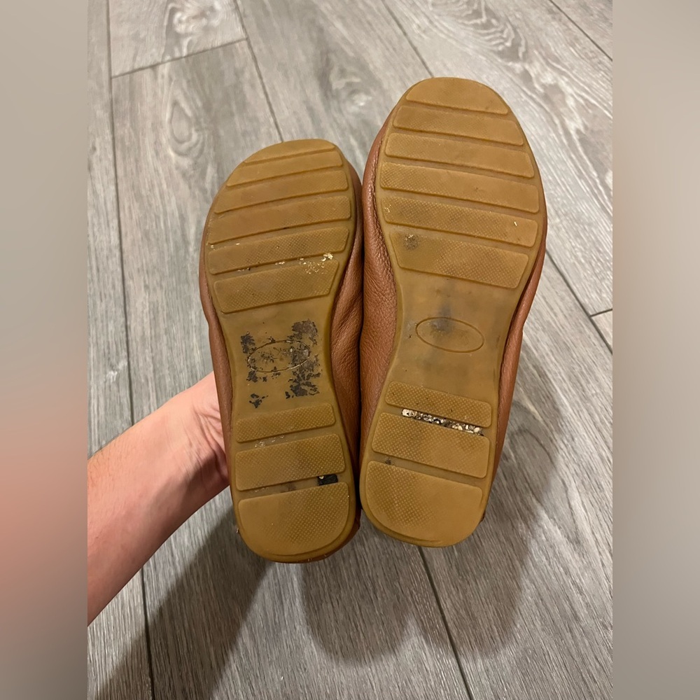 Coach Brown Leather Driving Shoe Flats Size 6 - Picture 5 of 6